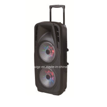 Altavoz de batería al aire libre doble 15inch con Bluetooth LED luz F73D